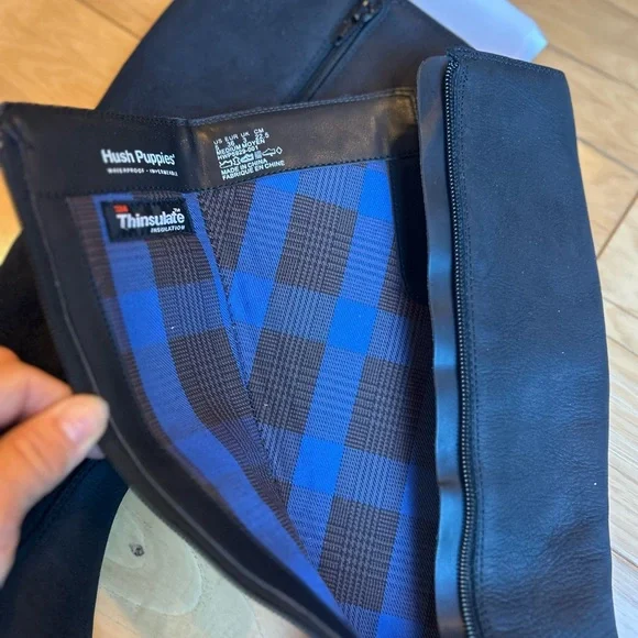 NWT Hush Puppies Black Waterproof Thinsulate Tall Women’s Boots - Picture 10 of 14